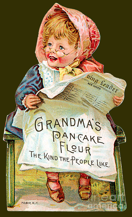 Grandmas Pancake Flour Advertisement  Painting by Unknown