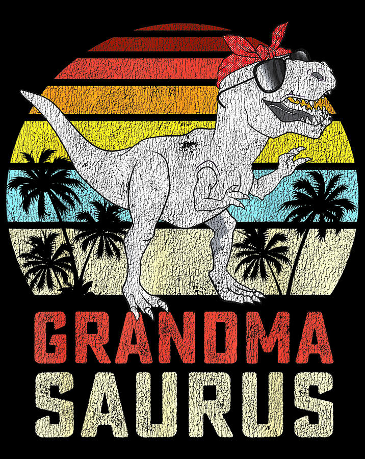 Grandmasaurus T Rex Dinosaur Grandma Saurus Family Matching .png ...