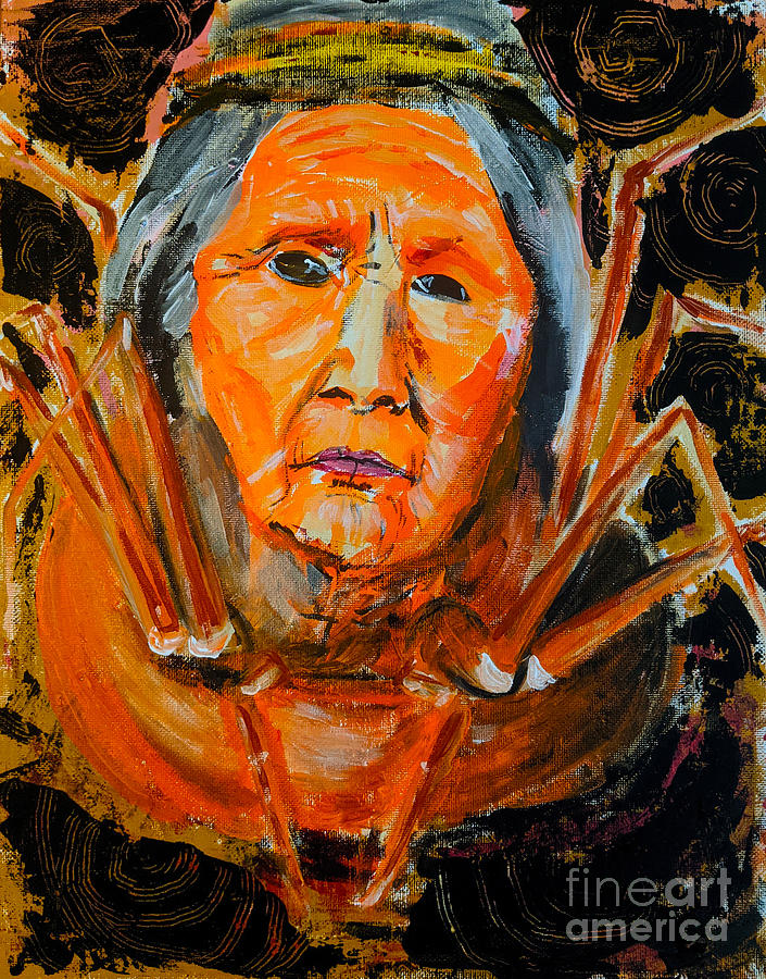 Grandmother Spider Painting by Echoing Multiverse