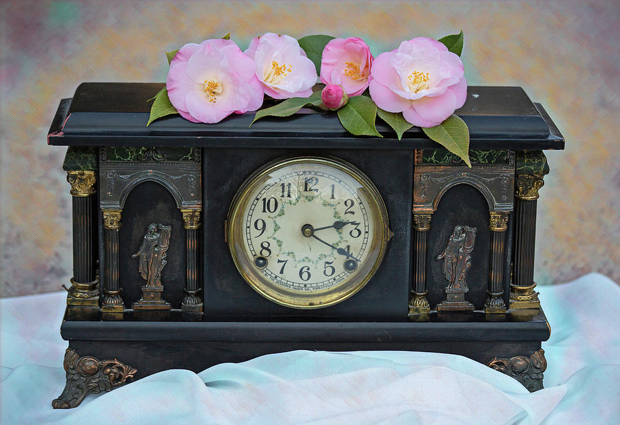 Grandmothers Clock Photograph by Gina Fitzhugh