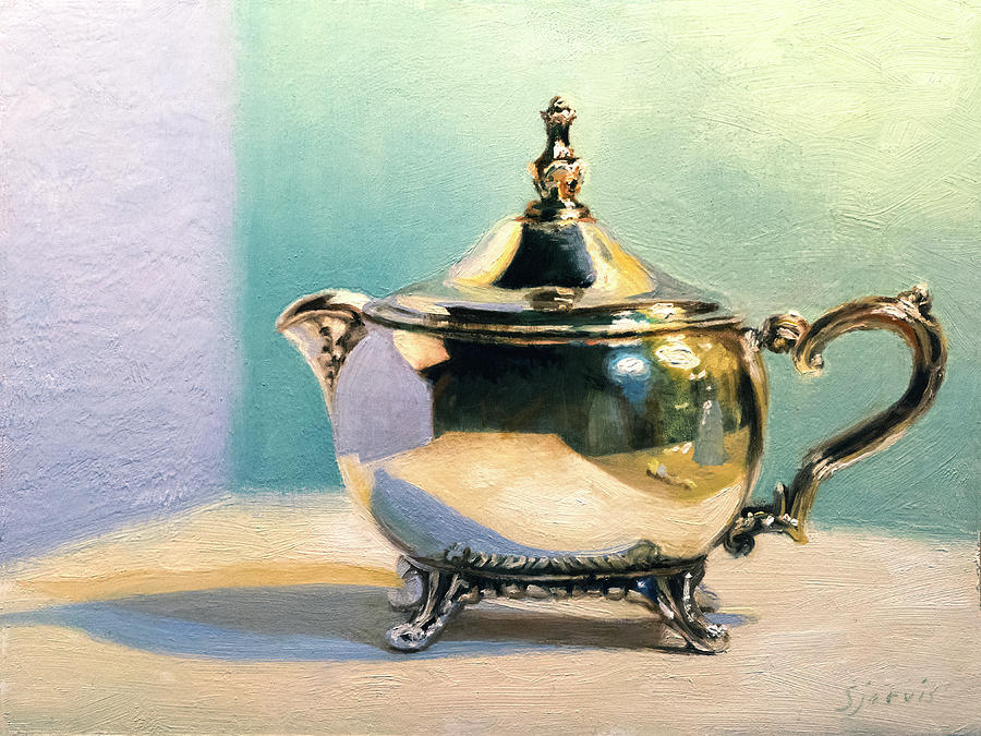 Still Life Painting - Grandmothers Creamer by Susan N Jarvis