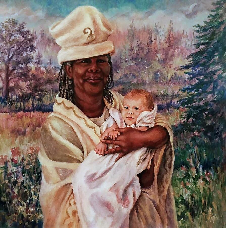Nature Painting - Grandmothers Joy by Rebecca Steelman