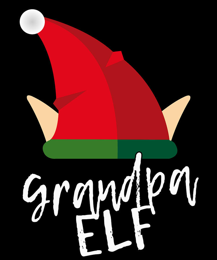 Grandpa Elf Christmas Costume Digital Art by Flippin Sweet Gear