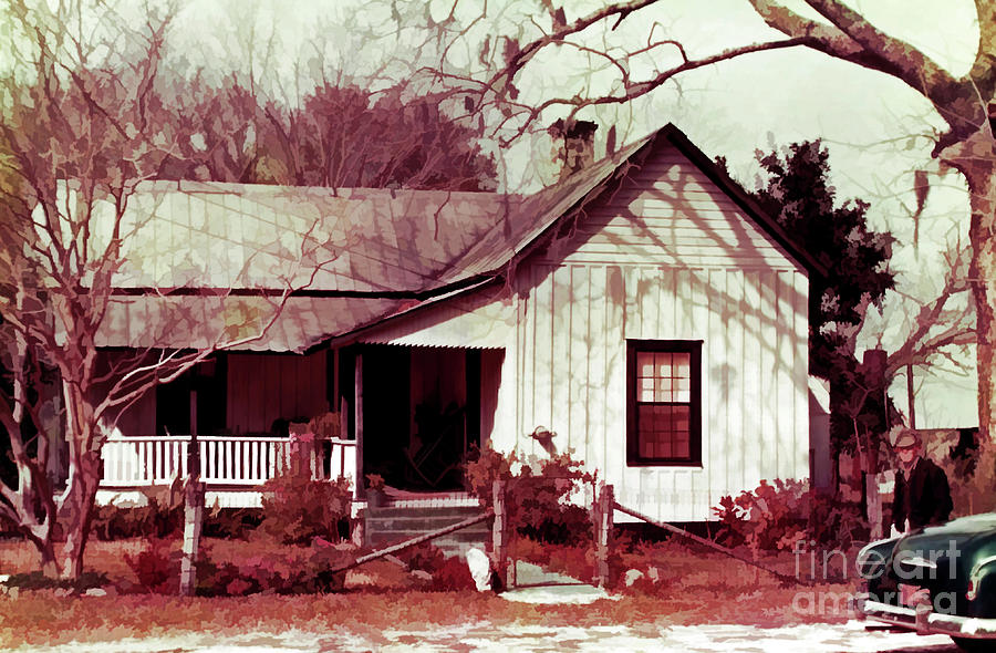 Grandpas House-Painterly Photograph by D Hackett