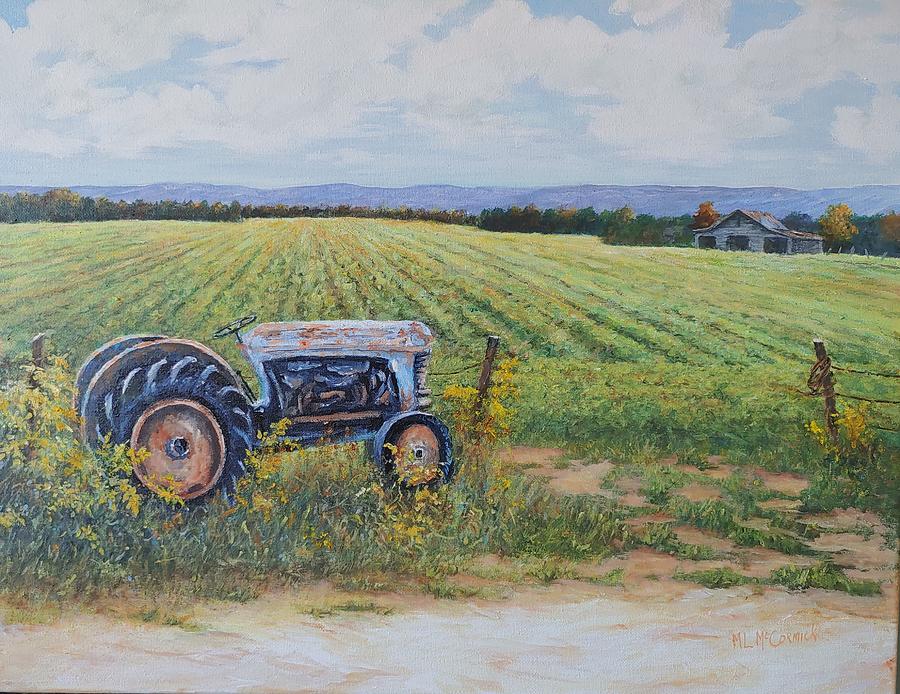 Grandpas Tractor Painting by ML McCormick