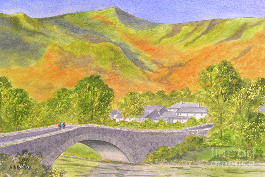 Grange In Borrowdale The Lake District England Painting by Bill Holkham
