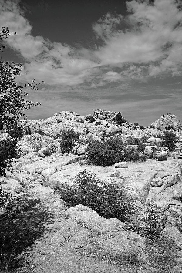 Granite Dells Black and White Photograph by Chance Kafka