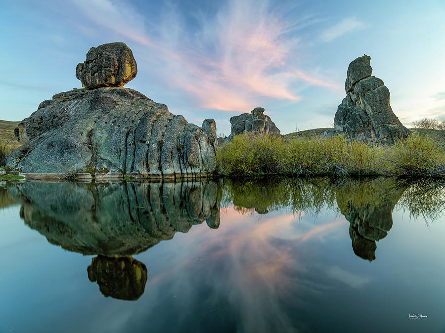 Granite Formations and Reflections Photograph by Leland D Howard