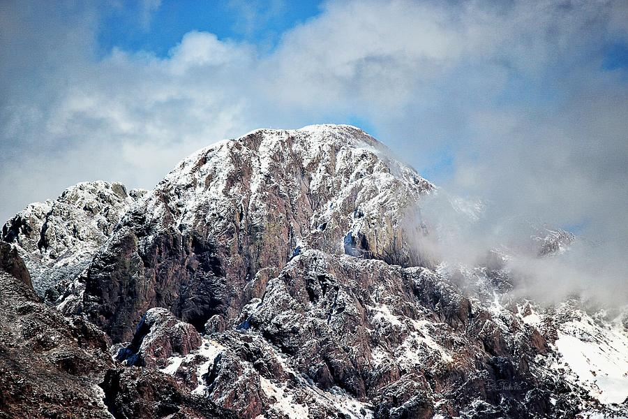 Granite Mountain First Snow Photograph by Barbara Chichester