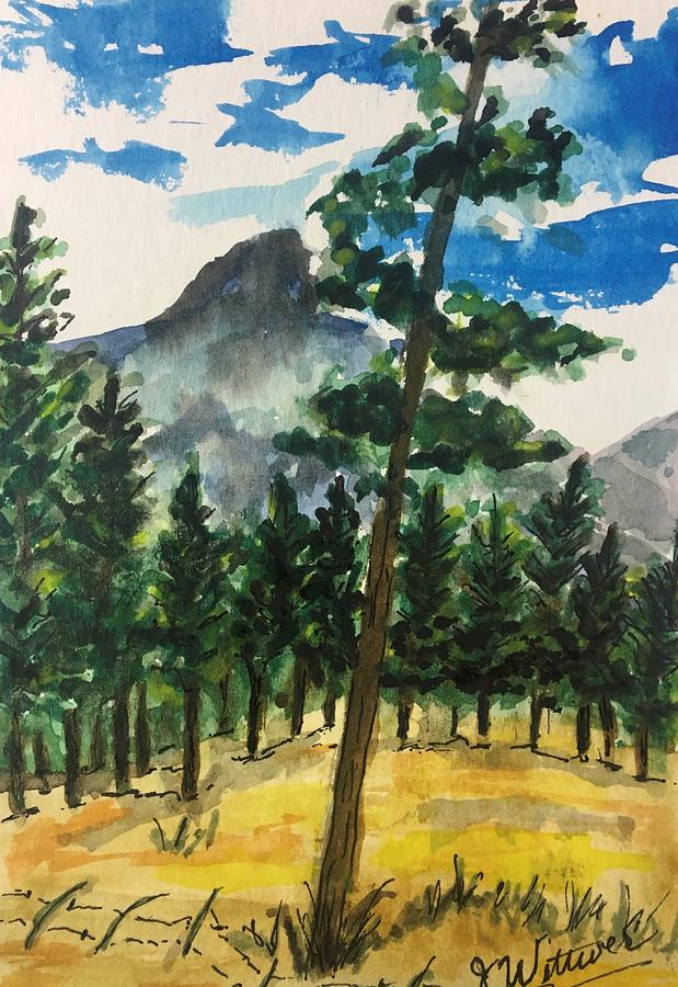 Granite Peaks Trailhead Painting by Julie Wittwer