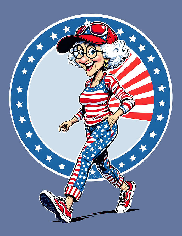 Hat Digital Art - Granny Walker 2 by Greg Joens Hat Digital Art - Granny Walker 2 by Greg Joens
