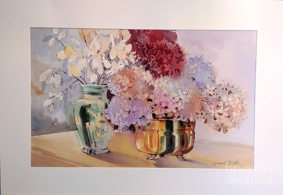 Grant Fuller - Hydrangea Painting by Janet McDonald