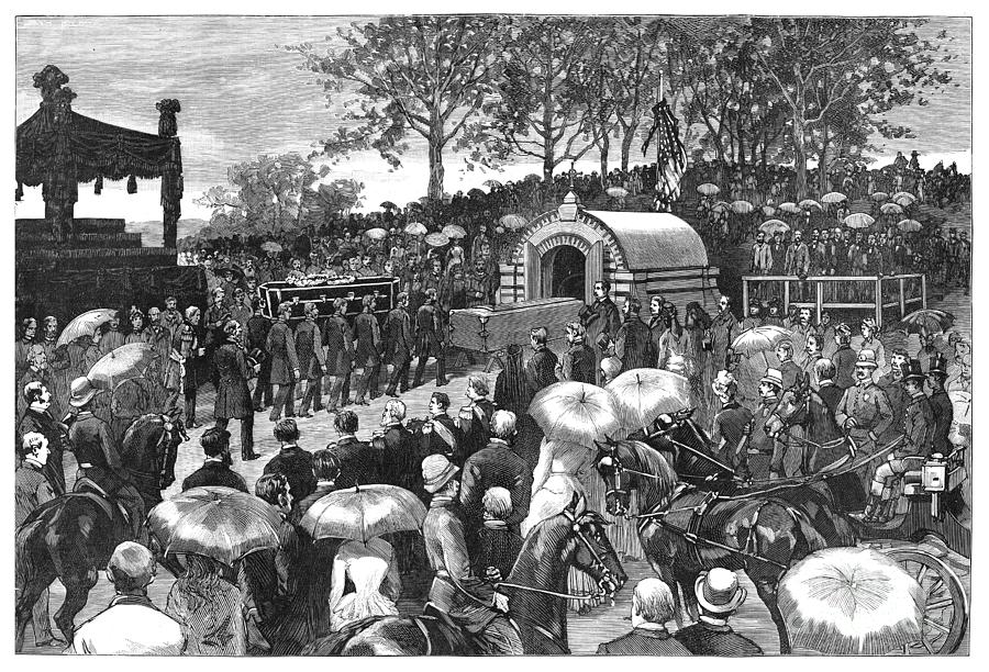 Grant Funeral, 1885 Drawing by John Durkin
