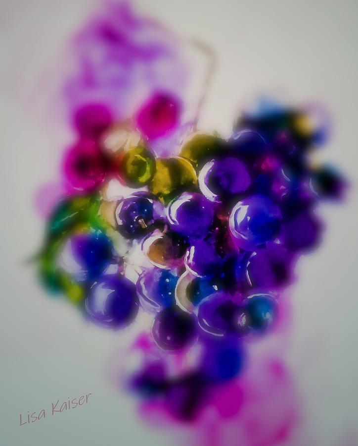 Grape Extract Digital Art by Lisa Kaiser