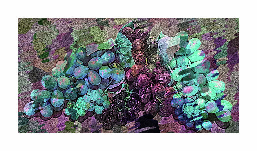 Grape Impressions Digital Wine Art Photograph