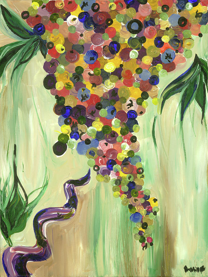 Grape Vine and Corkscrew Painting by Britt Miller
