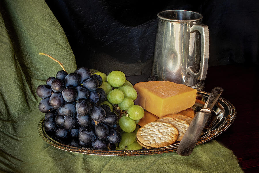 Grapes and Cheese  Photograph by Ira Marcus
