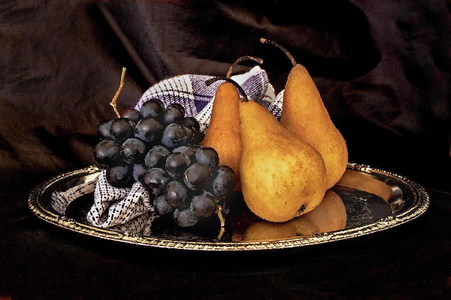 Grapes and Pears Photograph by Ira Marcus