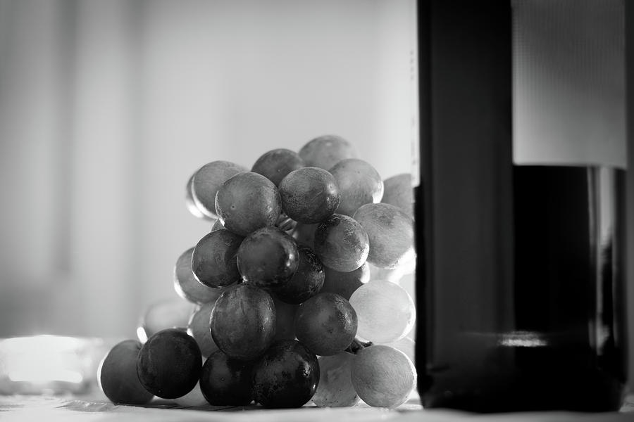 Grapes and Wine Photograph by Josu Ozkaritz