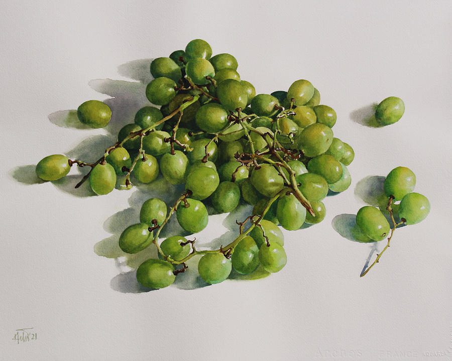 Grape Painting - Grapes_01 by Helal UDDIN