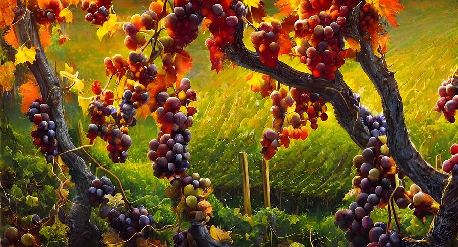 Grapevine Digital Art by Beverly Read