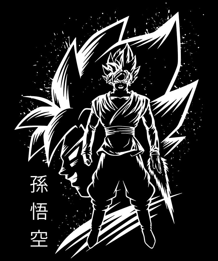 Graphic Goku Art Dragons Anime Ball Gifts For Fans Drawing by Igii Bee ...