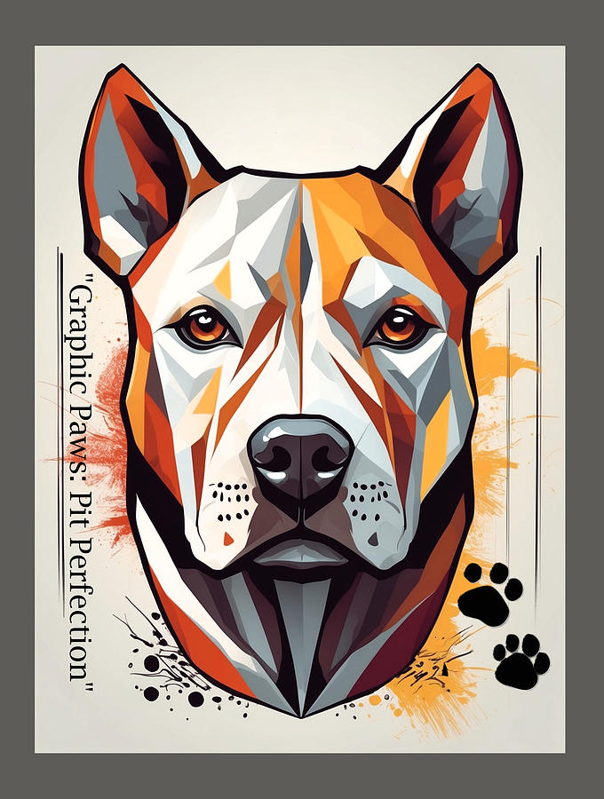 Graphic Paws Pit Perfection Digital Art by Rob Smiths