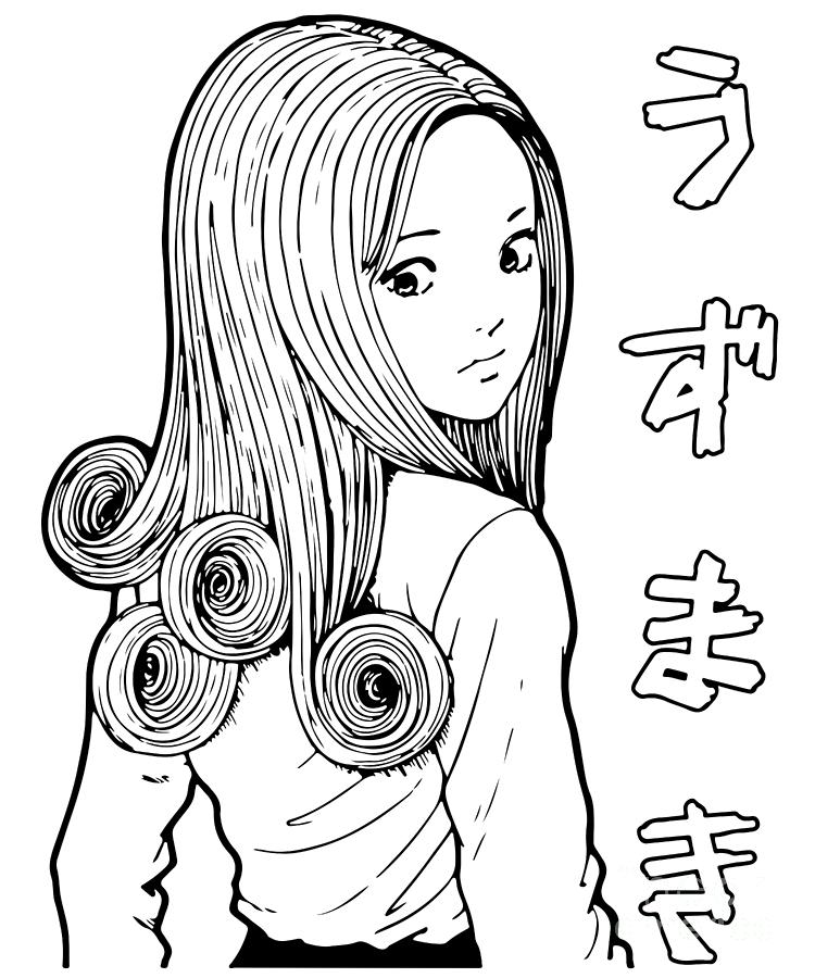 Graphic Tomie Uzumaki Anime Gifts Idea Drawing by Anime Art | Fine Art ...