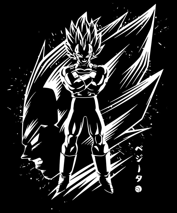 Graphic Vegeta Art Dragons Anime Ball Gifts For Fans Drawing by Igii ...