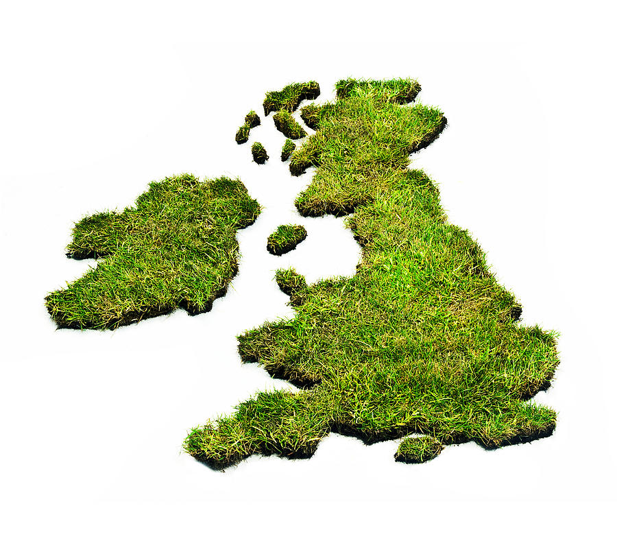 Grass UK map Photograph by Sean Gladwell