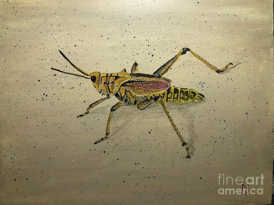 Grasshopper Painting by Michelle Treanor | Fine Art America