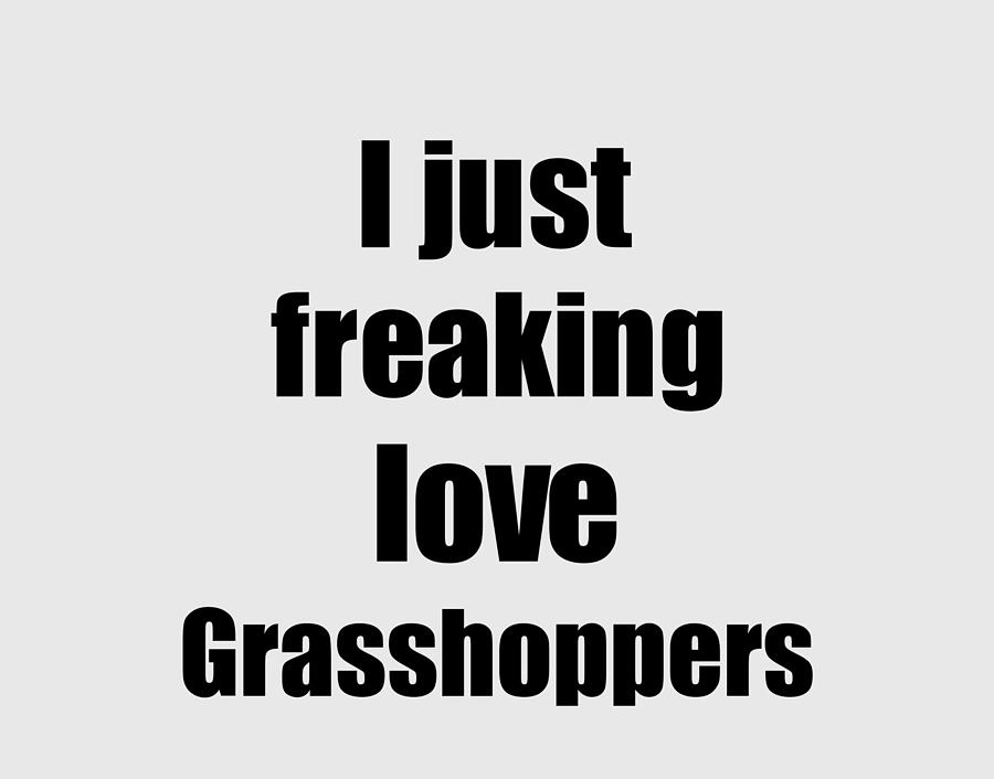 Unique Digital Art - Grasshoppers Lover Funny Gift Idea Animal Love by Jeff Creation