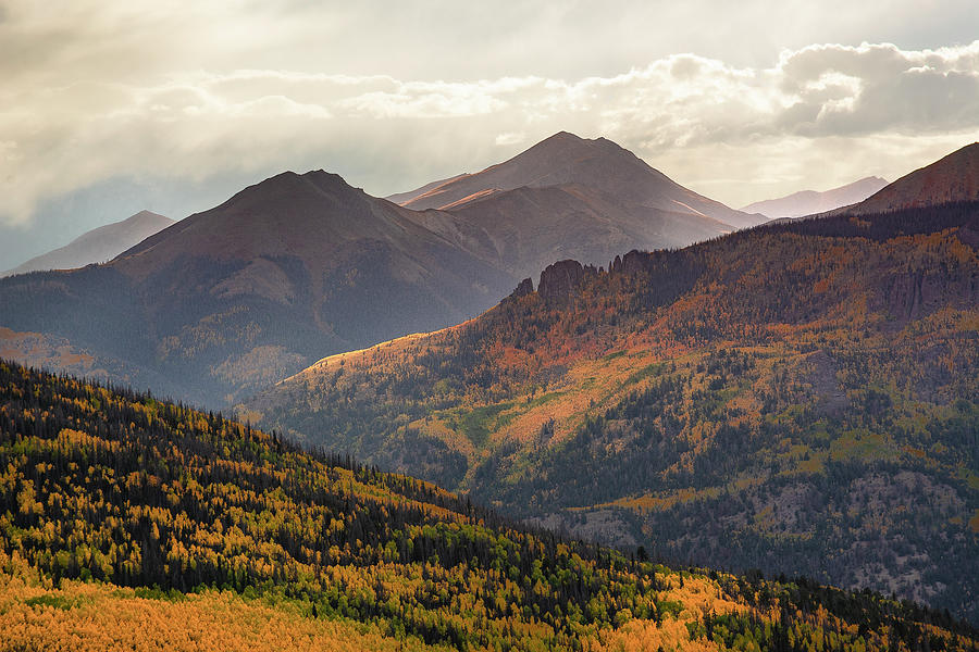 Grassy Mountain and Red - San Juan Mountains Photograph by Aaron Spong