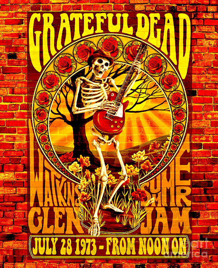 Grateful Dead 73 Digital Art by Steven Parker