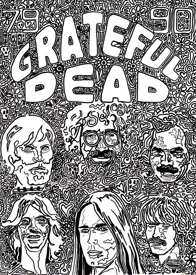 Grateful Dead 79 To 90 Drawing