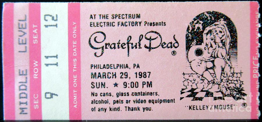 Grateful Dead March 29th 1987 Photograph by Susan Carella