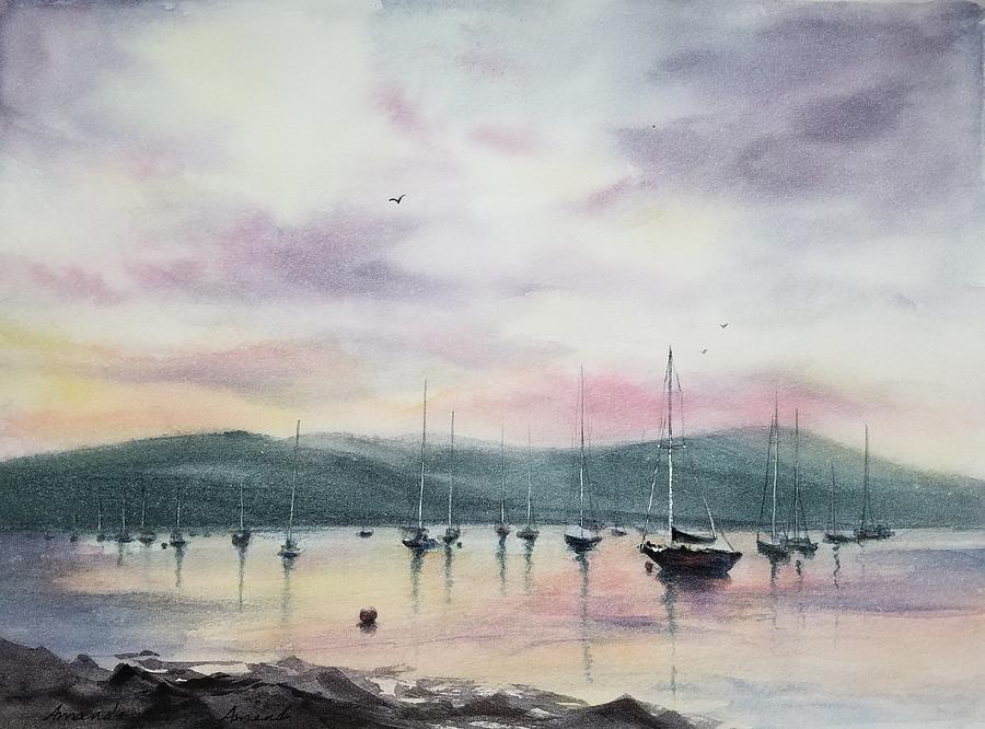 Grateful Harbor Painting by Amanda Amend
