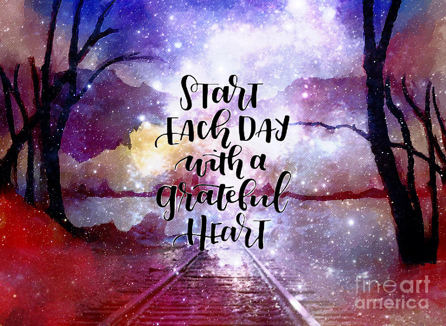 Grateful Heart Mixed Media by Lauries Intuitive