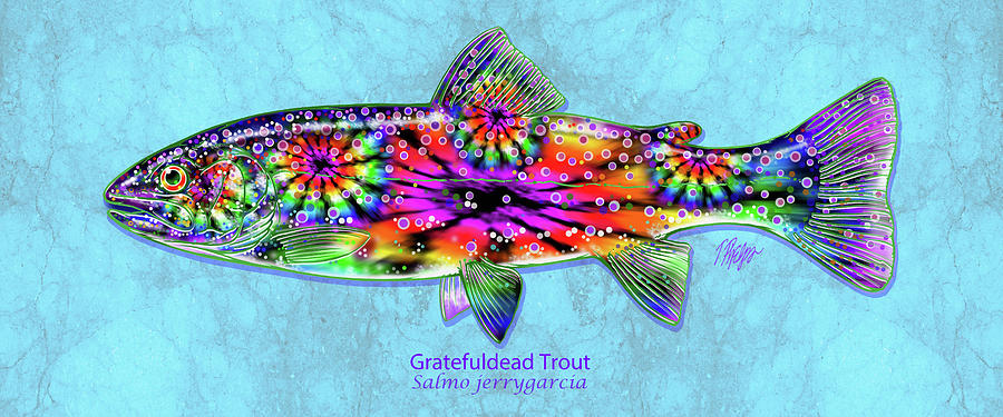 Gratefuldead Trout Digital Art by Tim Phelps