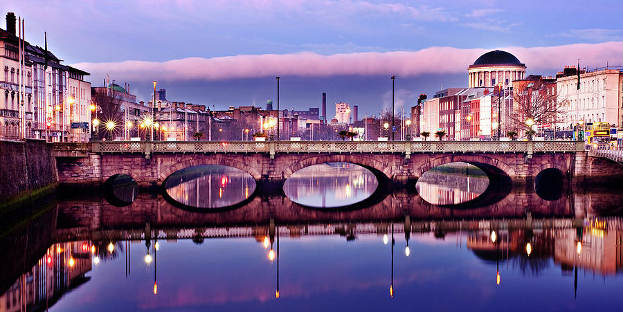 Bridge Photograph - Grattan Bridge - Dublin by Barry O Carroll