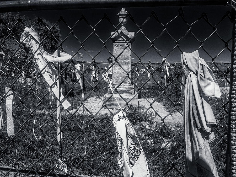Grave At Wounded Knee Memorial Photograph