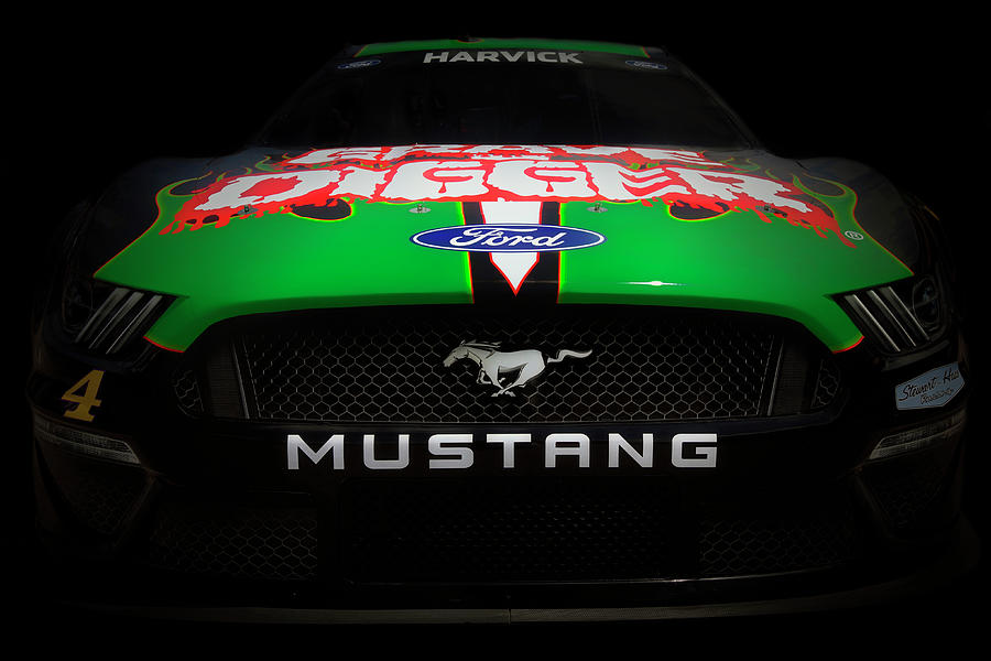 Grave Digger Mustang - Kevin Harvick - NASCAR Photograph by Jason Politte
