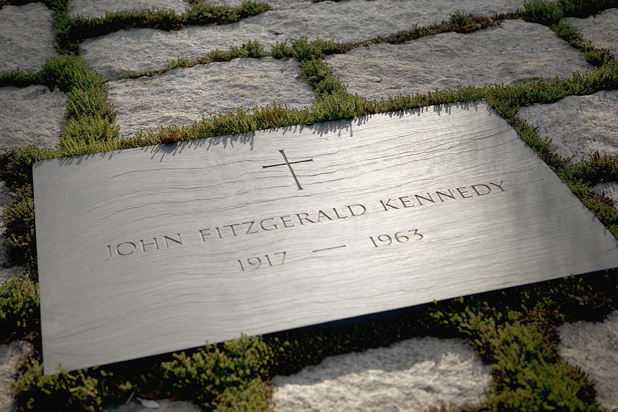 Grave site of John F. Kennedy, Arlington National Cemetery, Virginia, USA Photograph by Medioimages/Photodisc