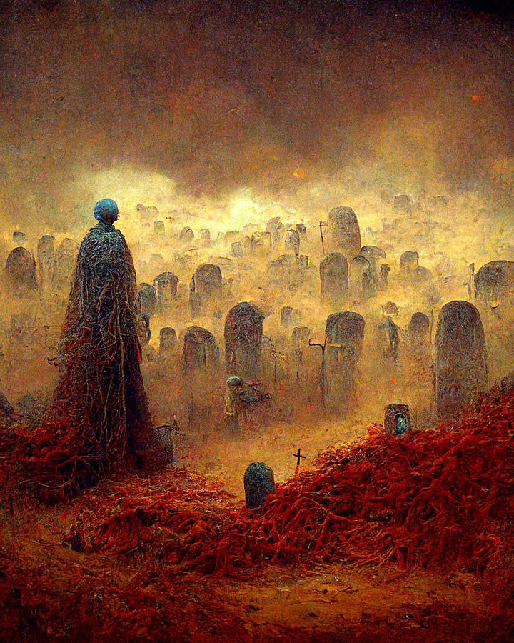 Graveyard by Zdzislaw Beksinski intricate apocalyptic f336063e 7d3d ...