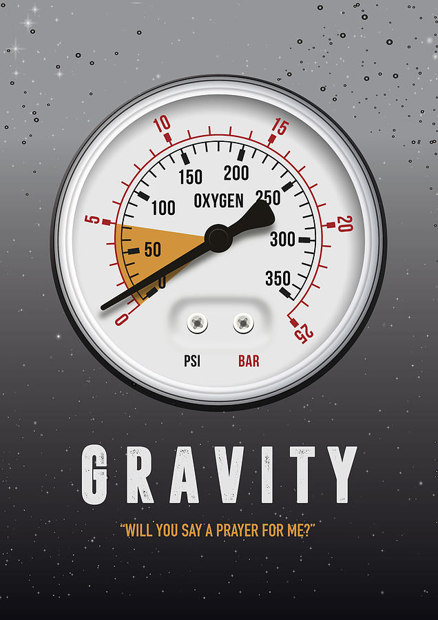 The Proposal Digital Art - Gravity - Alternative Movie Poster by Movie Poster Boy