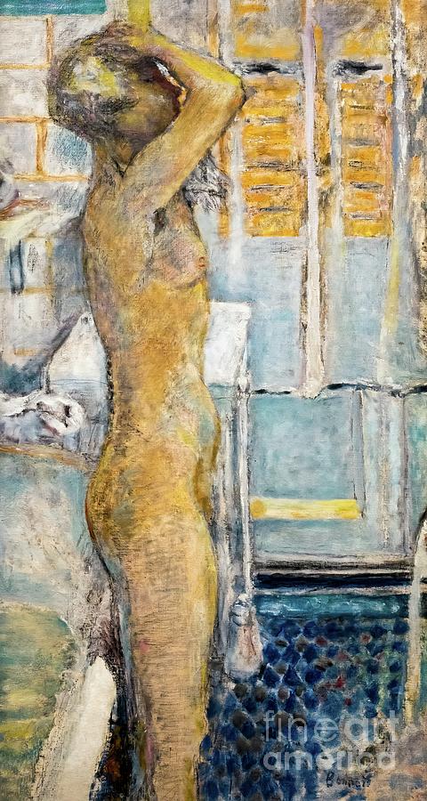 Gray Nude in Profile by Pierre Bonnard 1933 Painting by Pierre Bonnard
