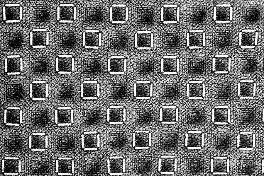 Abstract Photograph - Gray Pattern Abstract black and white by Paul Ward