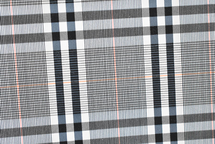 Gray Plaid Painting by Dick Sauer