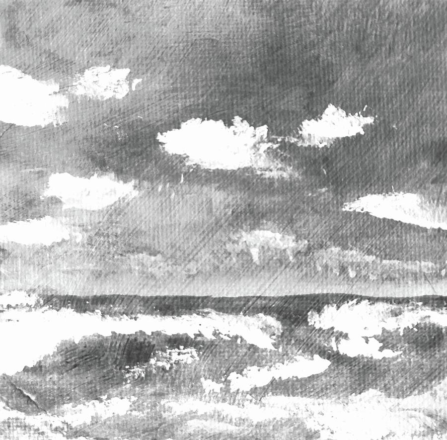 Gray Sea Painting