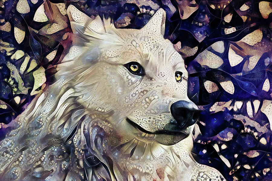 Gray Wolf Art Digital Art by Peggy Collins